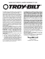 Предварительный просмотр 16 страницы Troy-Bilt TB70FH Operator'S Manual