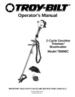 Preview for 1 page of Troy-Bilt TB90BC Operator'S Manual