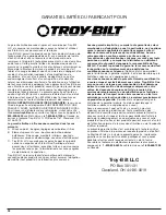 Preview for 16 page of Troy-Bilt TBAH Operator'S Manual