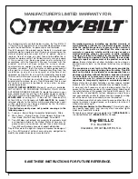 Preview for 8 page of Troy-Bilt TBBT Operator'S Manual