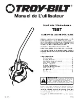 Предварительный просмотр 9 страницы Troy-Bilt TBBT Operator'S Manual