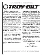 Preview for 16 page of Troy-Bilt TBBT Operator'S Manual