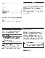 Preview for 2 page of Troy-Bilt TBE304 Operator'S Manual