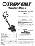 Предварительный просмотр 1 страницы Troy-Bilt TBE515 Operator'S Manual