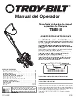 Preview for 17 page of Troy-Bilt TBE515 Operator'S Manual