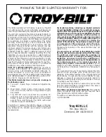 Предварительный просмотр 12 страницы Troy-Bilt TBGC Operator'S Manual