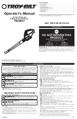 Troy-Bilt TBHB57 Operator'S Manual preview