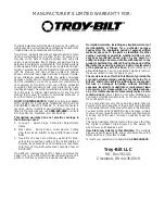 Preview for 14 page of Troy-Bilt TBPS Operator'S Manual
