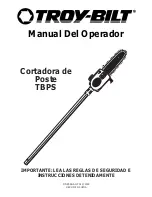 Предварительный просмотр 29 страницы Troy-Bilt TBPS Operator'S Manual