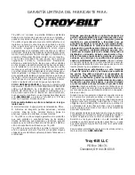 Preview for 44 page of Troy-Bilt TBPS Operator'S Manual