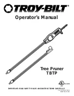 Предварительный просмотр 1 страницы Troy-Bilt TBTP Operator'S Manual