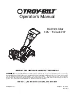 Troy-Bilt Thoroughbred 654J Operator'S Manual preview