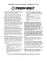 Предварительный просмотр 16 страницы Troy-Bilt TRU CUT 100 Operator'S Manual