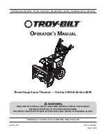 Предварительный просмотр 1 страницы Troy-Bilt Vortex 2490 Operator'S Manual