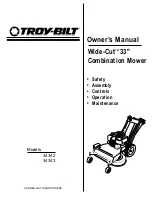 Предварительный просмотр 1 страницы Troy-Bilt Wide-Cut 34342 Owner'S Manual