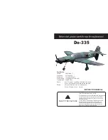 Troy Built Models Do-335 Instruction Manual preview