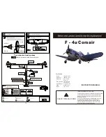 Troy Built Models F-4u Corsair Instruction Manual preview