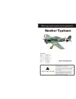 Troy Built Models Hawker Typhoon Instruction Manual preview