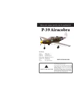 Troy Built Models P-39 Airacobra Instruction Manual preview