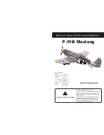 Troy Built Models P-51B Mustang Instruction Manual preview