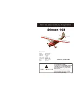 Preview for 1 page of Troy Built Models Stinson 108 Instruction Manual