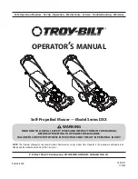 Troy Built DXX Series Operator'S Manual preview