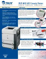 Preview for 1 page of TROY Group MICR 4015 Secure Ex Specifications