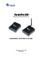 Предварительный просмотр 1 страницы TROY Group PocketPro USB Installation And User Manual