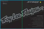 Troy Lee Designs STAGE Owner'S Manual preview