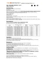 TRQ SIRAH LED Series Manual preview