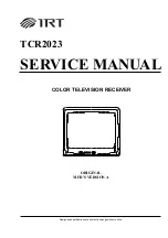 Предварительный просмотр 1 страницы TRT TCR2023 Service Manual