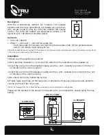 Предварительный просмотр 1 страницы TRU Audio VCK-70v-100AIW User Manual