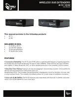 TRU Audio W-RX User Manual preview