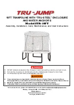 Preview for 1 page of Tru-Jump STR-10FT Assembly, Installation, Care,  Maintenance And User Instructions