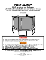 Preview for 1 page of Tru-Jump STR-14FT Assembly, Installation, Care,  Maintenance And User Instructions