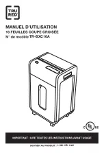 Preview for 6 page of TRU RED TR-BXC16A Operator'S Manual