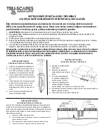 Предварительный просмотр 2 страницы TRU-SCAPES TS-B1 Series Installation And Safety Instructions