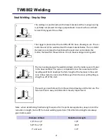 Preview for 23 page of Tru-Weld ARWTW6802 Operation Manual