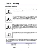 Preview for 23 page of Tru-Weld TW6922 Operation Manual