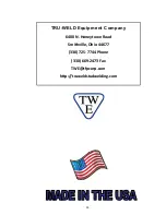 Preview for 29 page of Tru-Weld TWE - SC1900 Operation Manual