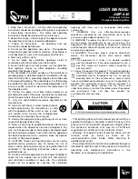 TruAudio AMP-440 User Manual preview