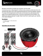 Preview for 1 page of TruAudio IC-SUB-8 User Manual