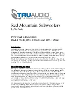 Preview for 1 page of TruAudio RM-15Sub User Manual