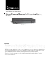 Preview for 1 page of TruAudio TRU-S350xi Instruction Manual And Owner'S Manual