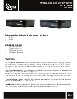 TruAudio W-TX User Manual preview