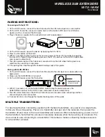 Предварительный просмотр 4 страницы TruAudio W-TX User Manual