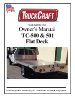 TruckCraft TC-500 Owner'S Manual preview