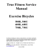 True Fitness 500R Service Manual preview