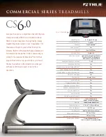 True Fitness CS6.0 Specifications preview