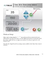 Preview for 13 page of True Fitness ESX Touchscreen Elliptical Owner'S Manual